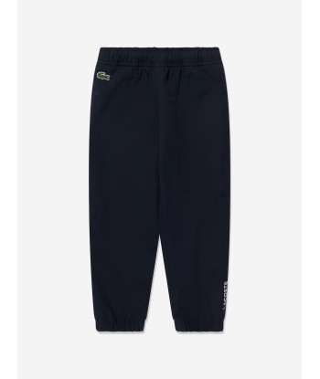 Lacoste Boys Logo Track Trousers in Navy la chaussure