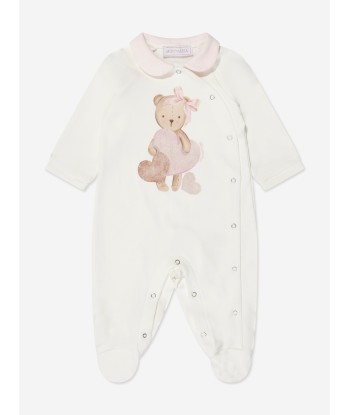 Monnalisa Baby Girls Teddy Bear Babygrow in Ivory ou a consommer sur place