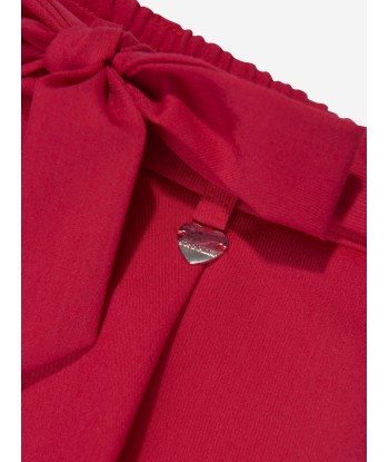 Monnalisa Girls Sash Belt Shorts in Red JUSQU'A -70%! 