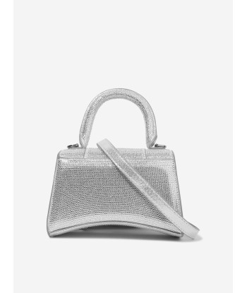 Monnalisa Girls Diamante Logo Handbag in Silver Véritable concentré