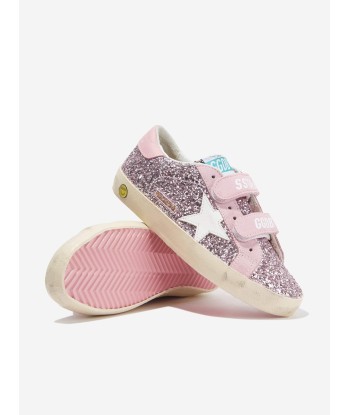 Golden Goose Girls Glitter And Leather Old School Trainers in Pink les ctes