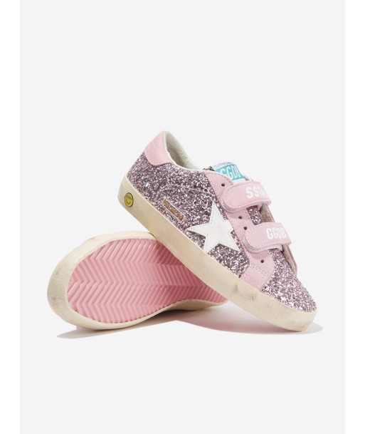 Golden Goose Girls Glitter And Leather Old School Trainers in Pink les ctes