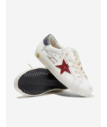 Golden Goose Kids Leather Super Star Trainers in White Venez découvrir notre 