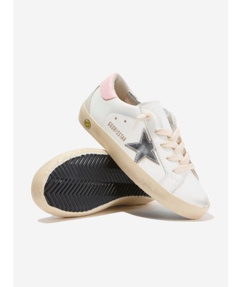 Golden Goose Girls Leather Super Star Trainers in White l'évolution des habitudes 