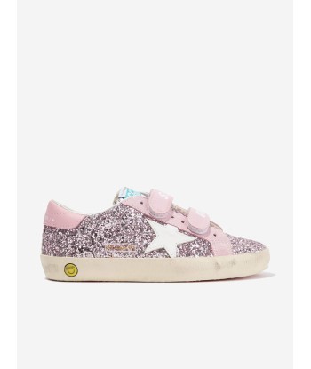 Golden Goose Girls Glitter And Leather Old School Trainers in Pink les ctes