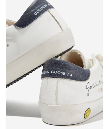 Golden Goose Kids Leather Super Star Trainers in White Venez découvrir notre 