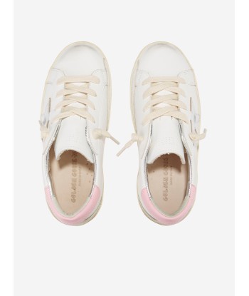 Golden Goose Girls Leather Super Star Trainers in White l'évolution des habitudes 