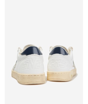 Golden Goose Kids Leather Ballstar Trainers in White de votre