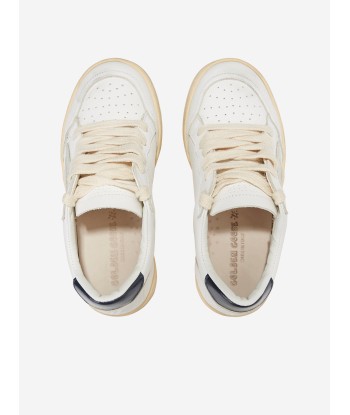 Golden Goose Kids Leather Ballstar Trainers in White de votre