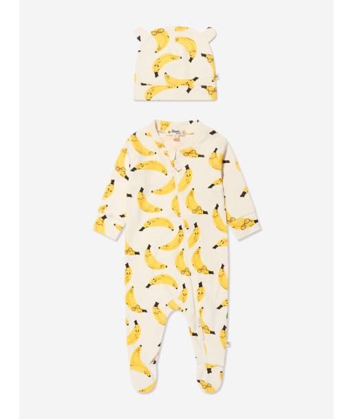 The Bonnie Mob Baby Banana Sleepsuit And Hat Gift Set in Yellow Jusqu'à 80% De Réduction