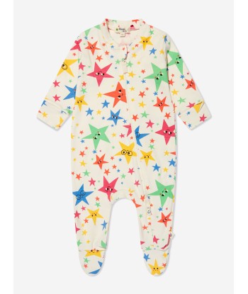 The Bonnie Mob Baby Stars Sleepsuit Gift Set (4 Piece) in Ivory est présent 