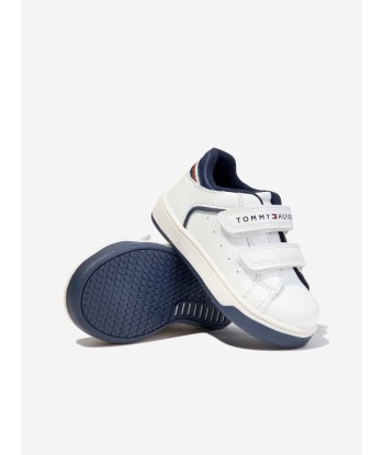 Tommy Hilfiger Boys Low Cut Velcro Trainers in White acheter