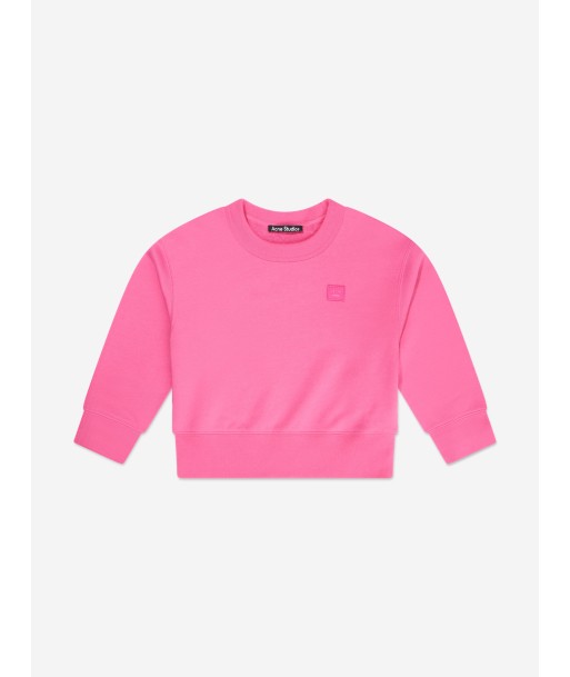 Acne Studios Kids Mini Fairah Face Sweatshirt in Pink acheter