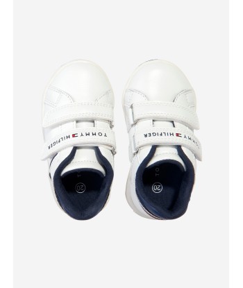 Tommy Hilfiger Boys Low Cut Velcro Trainers in White acheter