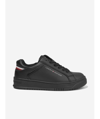 Tommy Hilfiger Kids Low Cut Lace-Up Trainers in Black Faites des économies