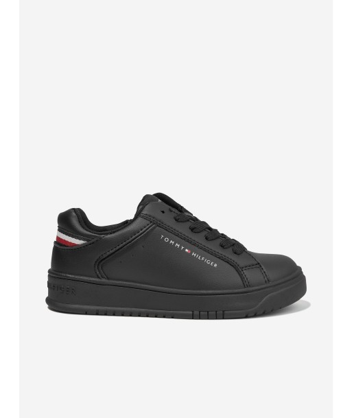 Tommy Hilfiger Kids Low Cut Lace-Up Trainers in Black Faites des économies