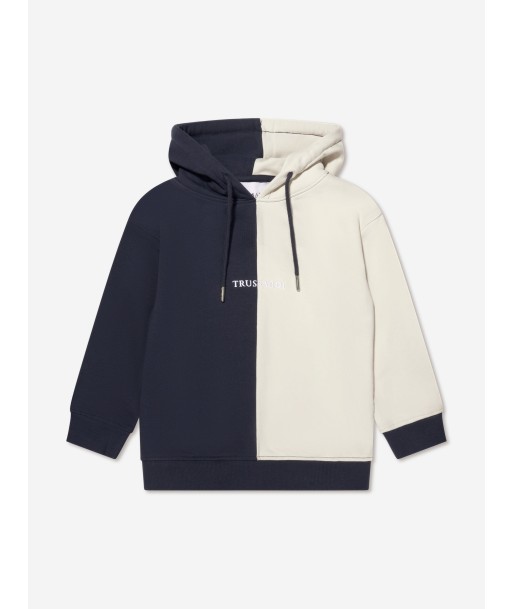 Trussardi Boys Ulak Hoodie in Navy meilleur choix