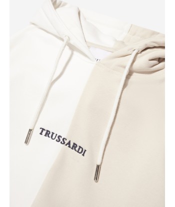 Trussardi Boys Ulak Hoodie in Ivory du meilleur 