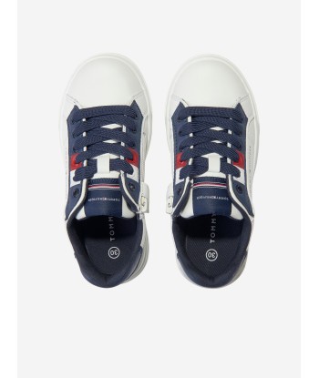 Tommy Hilfiger Boys Low Cut Lace-Up Trainers in White Comparez plus de prix