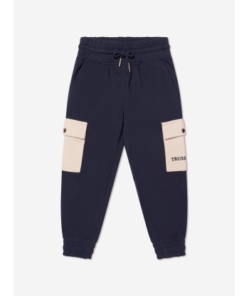 Trussardi Boys Umati Joggers in Navy les ctes