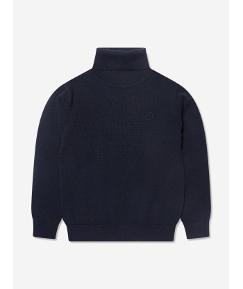 Trussardi Boys Kurah Sweater in Navy livraison et retour toujours gratuits