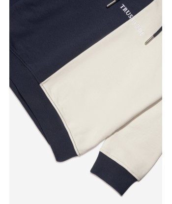 Trussardi Boys Ulak Hoodie in Navy meilleur choix