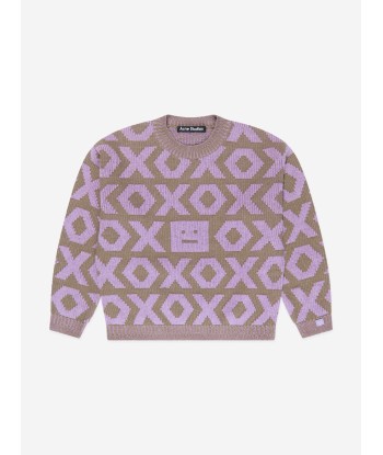 Acne Studios Kids Mini Kozu Jumper in Purple français