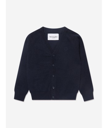 Trussardi Boys Menkent Cardigan in Navy d'Europe débarque