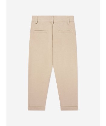 Trussardi Boys Bergil Trousers in Beige meilleur choix