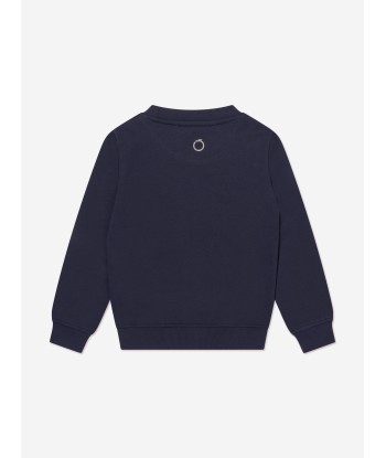 Trussardi Boys Camaz Sweatshirt in Navy le des métaux précieux