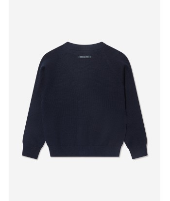 Trussardi Boys Menkent Cardigan in Navy d'Europe débarque