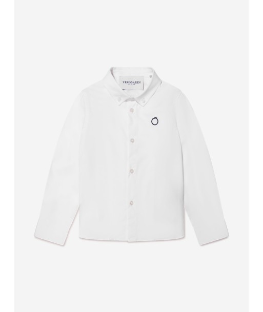 Trussardi Boys Barlog Shirt in Ivory Par le système avancé 