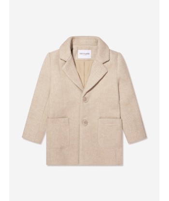 Trussardi Boys Imaril Long Coat in Beige Vous souhaitez 