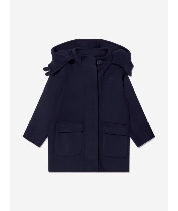 Trussardi Boys Gawir Long Coat in Navy pas cher chine