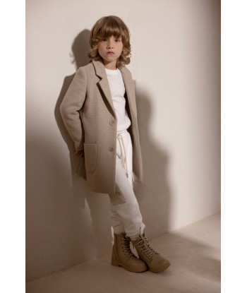 Trussardi Boys Imaril Long Coat in Beige Vous souhaitez 