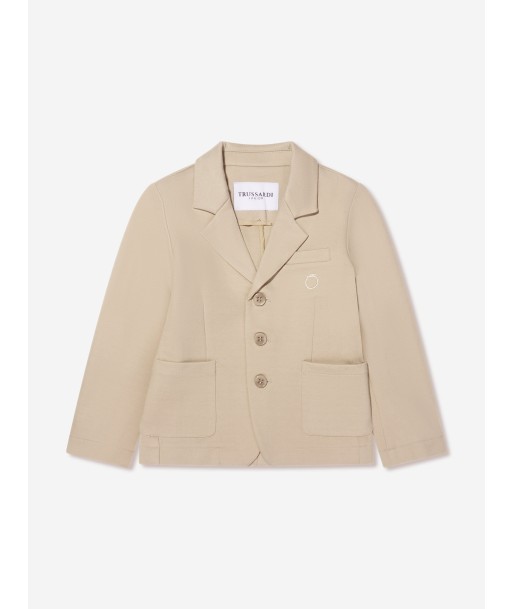 Trussardi Boys Theoden Jacket in Beige destockage