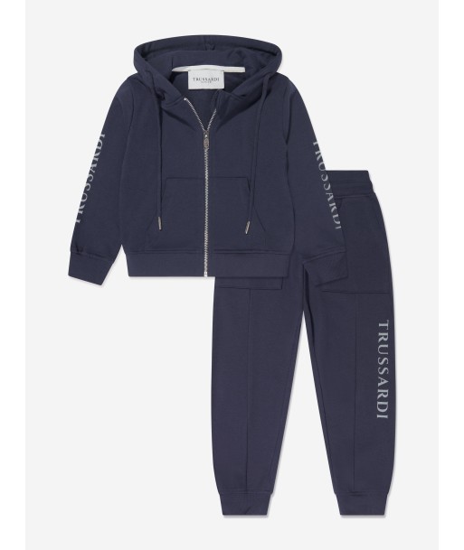 Trussardi Boys Wink Tracksuit in Navy le des métaux précieux