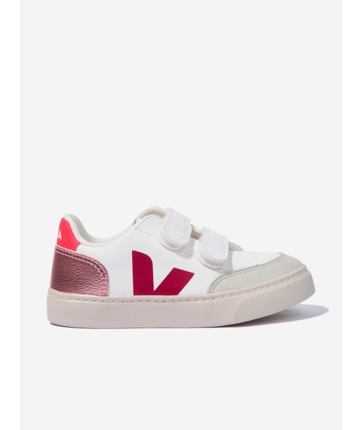 Veja Girls ChromeFree Leather V-12 Trainers in White en ligne