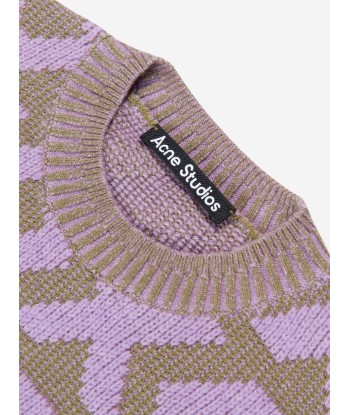 Acne Studios Kids Mini Kozu Jumper in Purple français