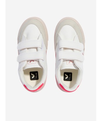 Veja Girls ChromeFree Leather V-12 Trainers in White en ligne