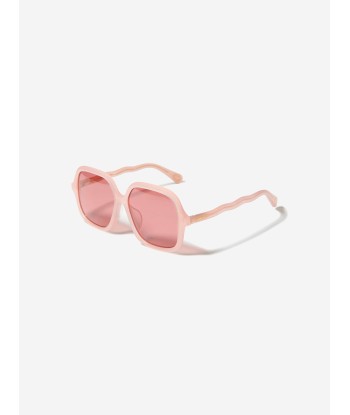 Chloé Girls Rectangular Sunglasses in Pink Venez acheter