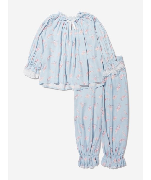 Amiki Children Girls Grace Pyjama Set in Blue vous aussi creer 