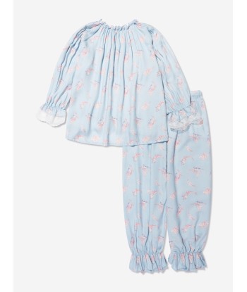 Amiki Children Girls Grace Pyjama Set in Blue vous aussi creer 