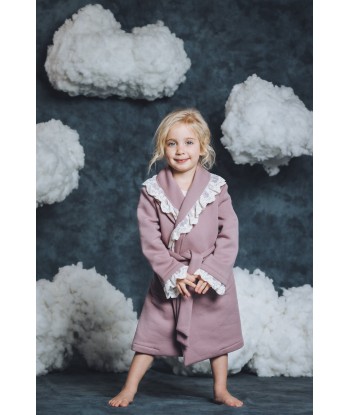 Amiki Children Girls Thalia Dressing Gown in Purple Amélioration de cerveau avec