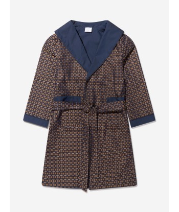 Amiki Children Boys Theodore Dressing Gown in Navy À commander