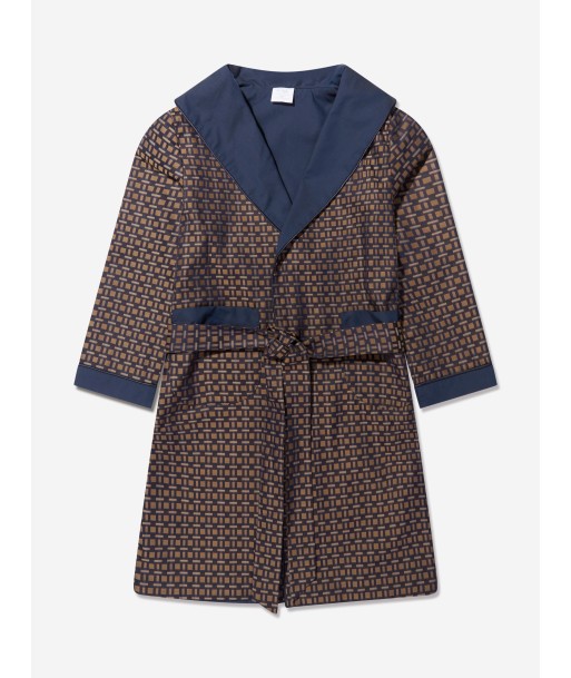 Amiki Children Boys Theodore Dressing Gown in Navy À commander