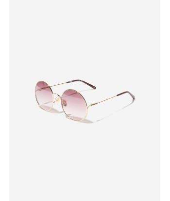 Chloé Girls Oval Sunglasses in Gold Comment ça marche