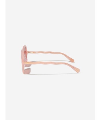 Chloé Girls Rectangular Sunglasses in Pink Venez acheter