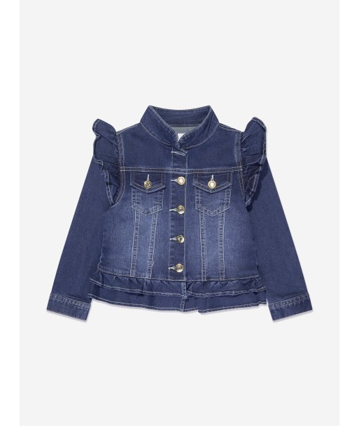 Angels Face Girls Indigo Denim Jacket in Blue les ligaments