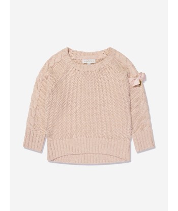 Angels Face Girls Macy Chunky Jumper in Pink livraison et retour toujours gratuits